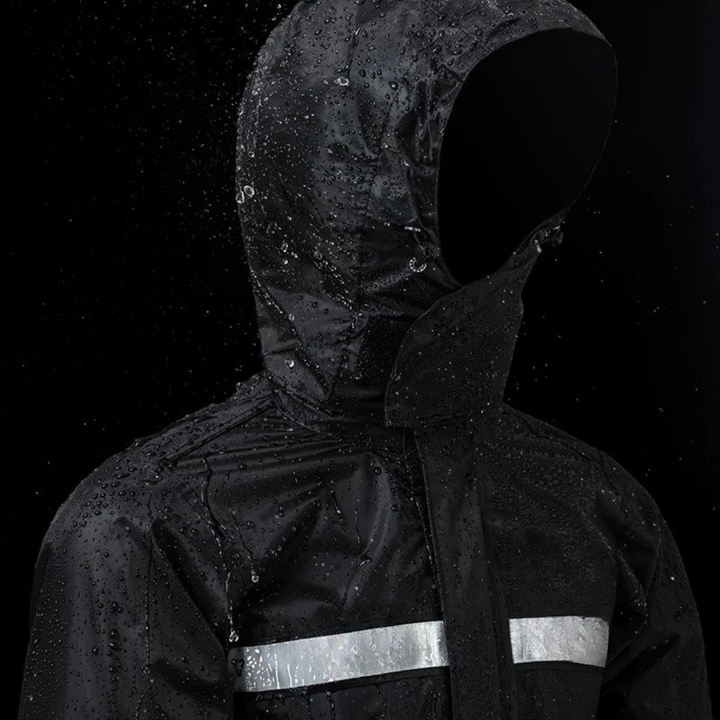 Unisex Waterproof Motorcycle Rain Suit with Hood
