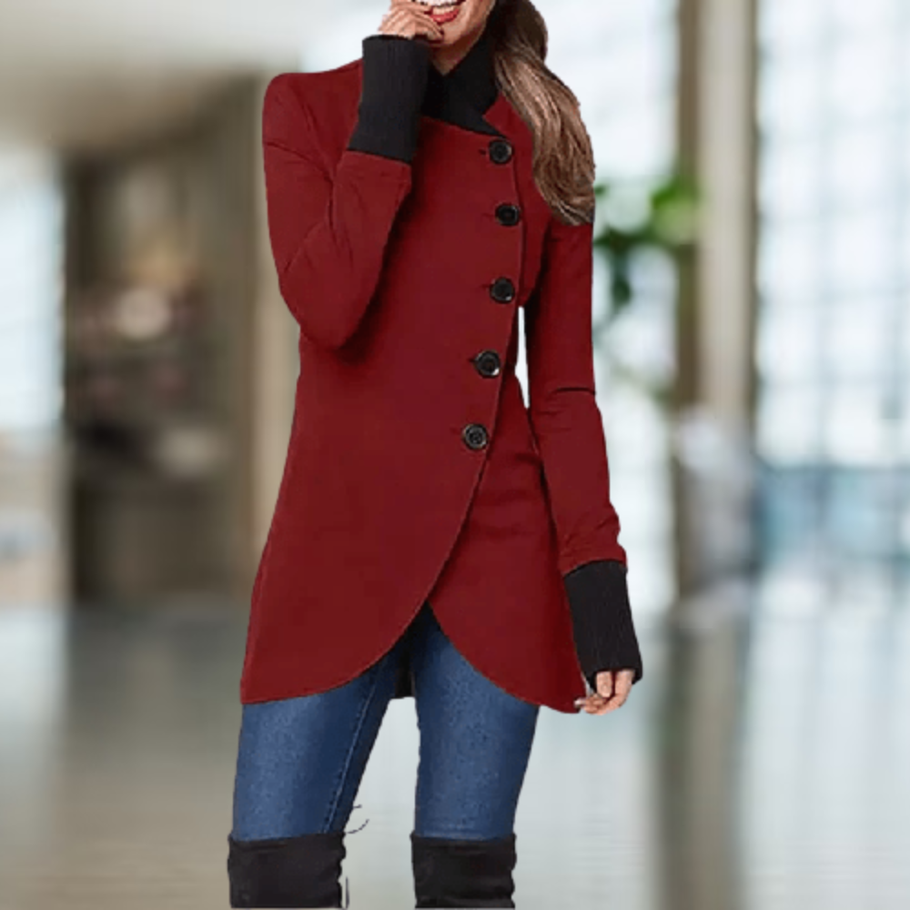 Stand-up Collar Coat for Women