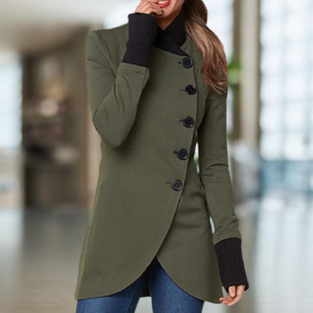 Stand-up Collar Coat for Women