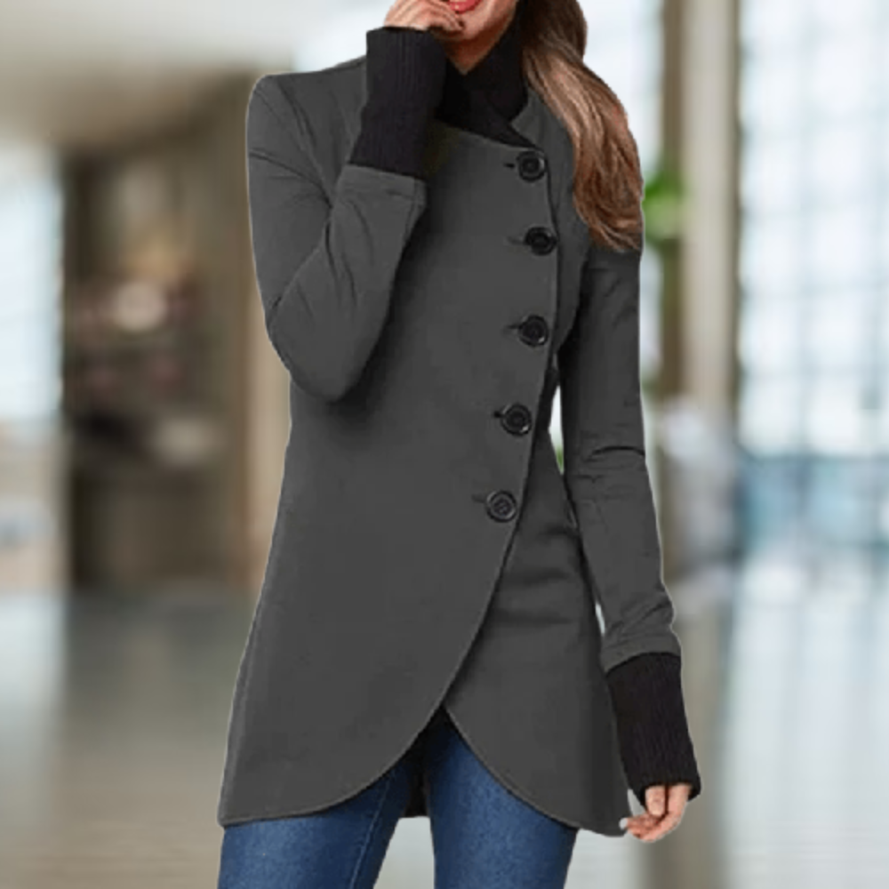 Stand-up Collar Coat for Women