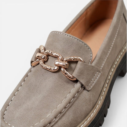 Women’s Chunky Loafers Comfortable Slip On Casual Shoes