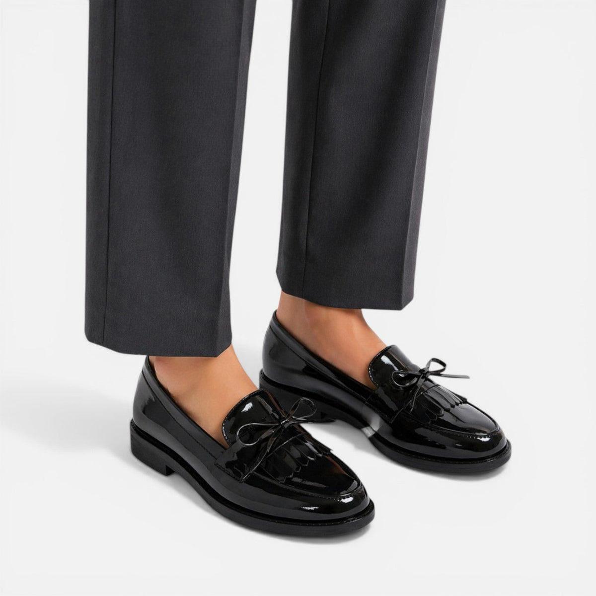 Women’s Patent Loafers Classic Slip On Dress Shoes