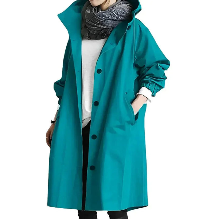 Women's Light Hooded Windbreaker Jacket Water Repellent