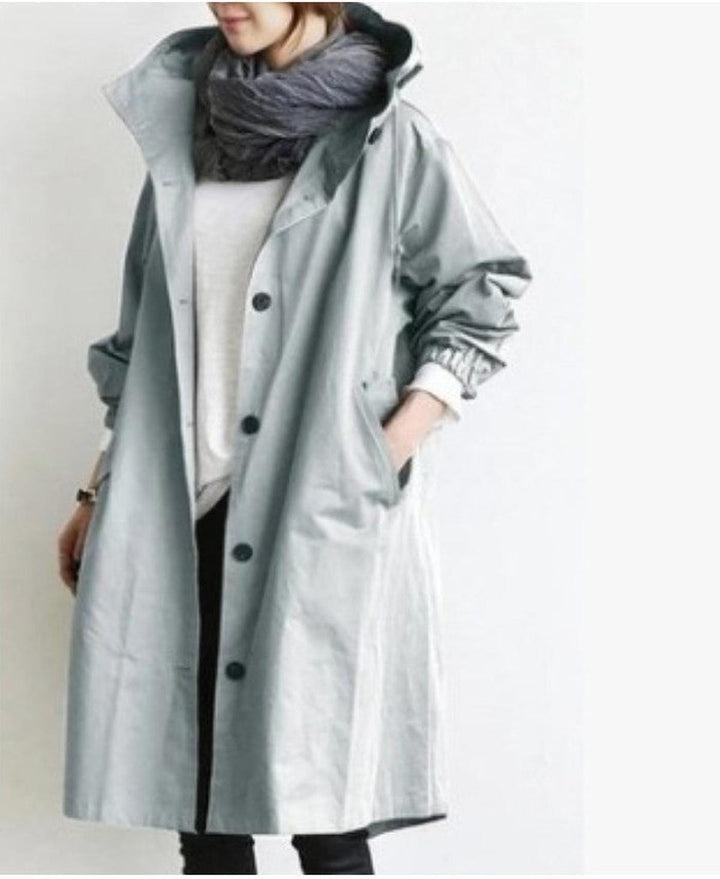 Women's Light Hooded Windbreaker Jacket Water Repellent