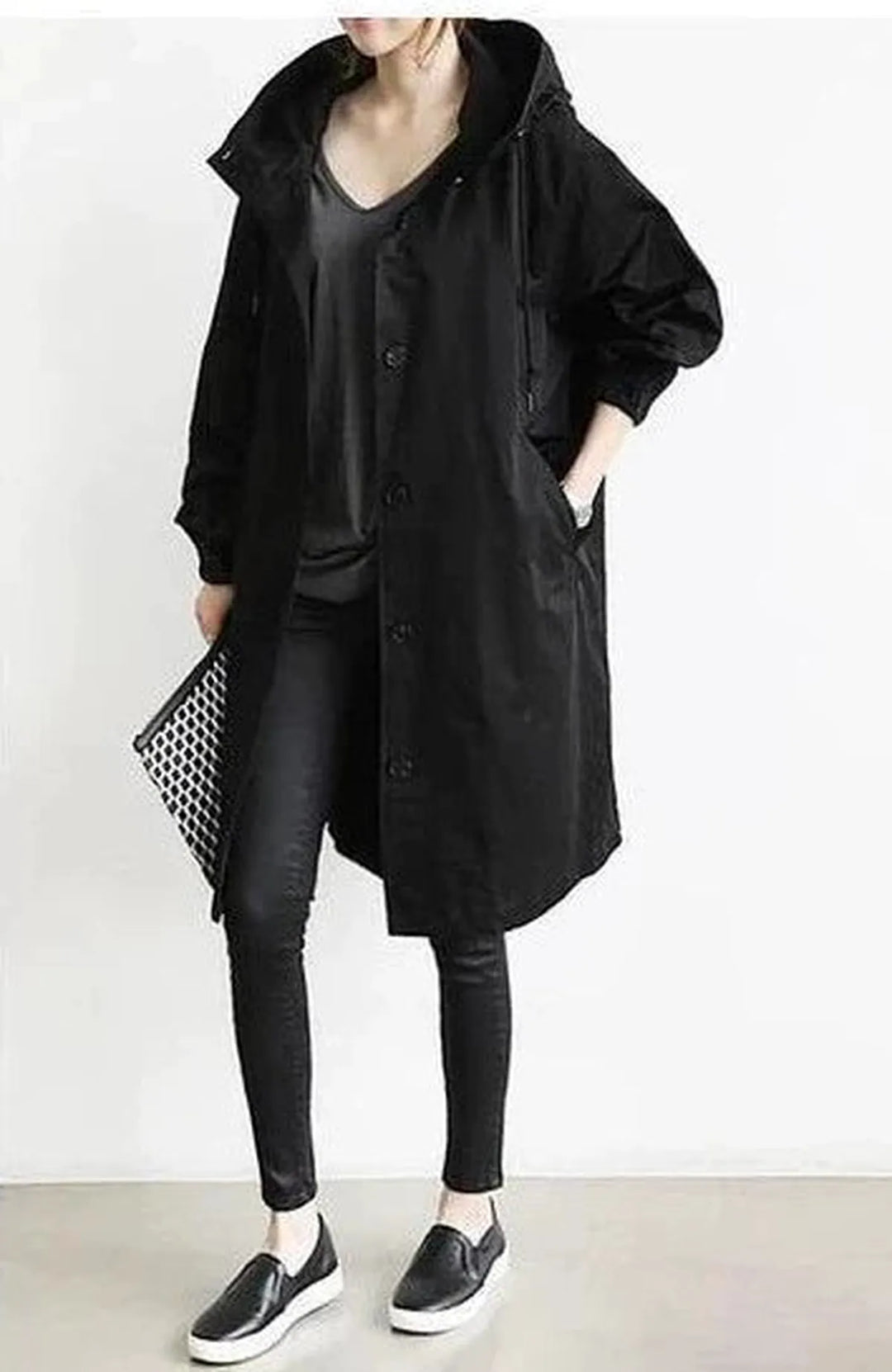 Women's Light Hooded Windbreaker Jacket Water Repellent