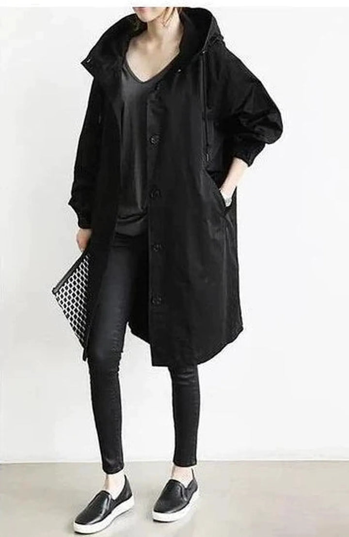 Women's Light Hooded Windbreaker Jacket Water Repellent