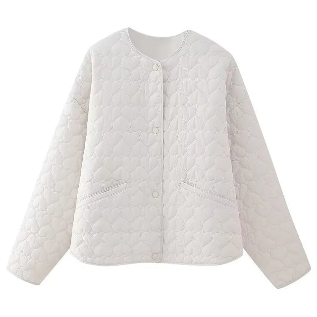 Padded Vests with Heart Pattern