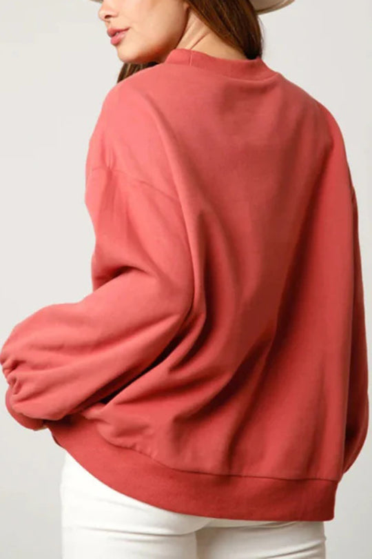 Christmas Candy House Sequins Casual Loose Sweater