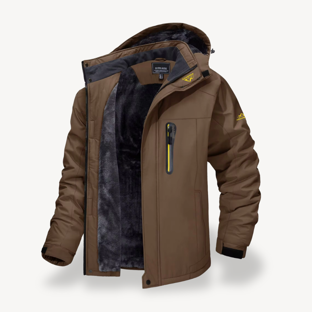 Men's Waterproof Outdoor Winter Fleece Jacket