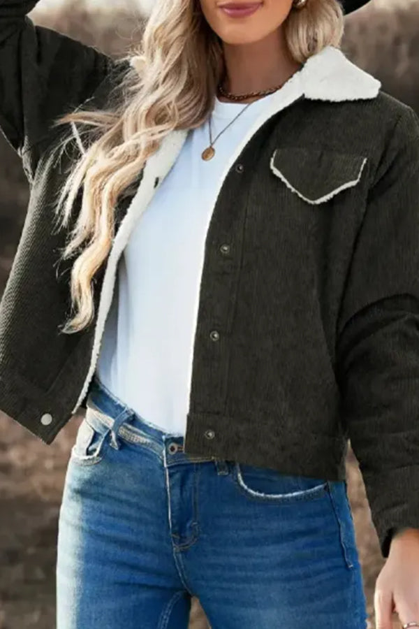 Lambswool Patchwork Corduroy Jacket