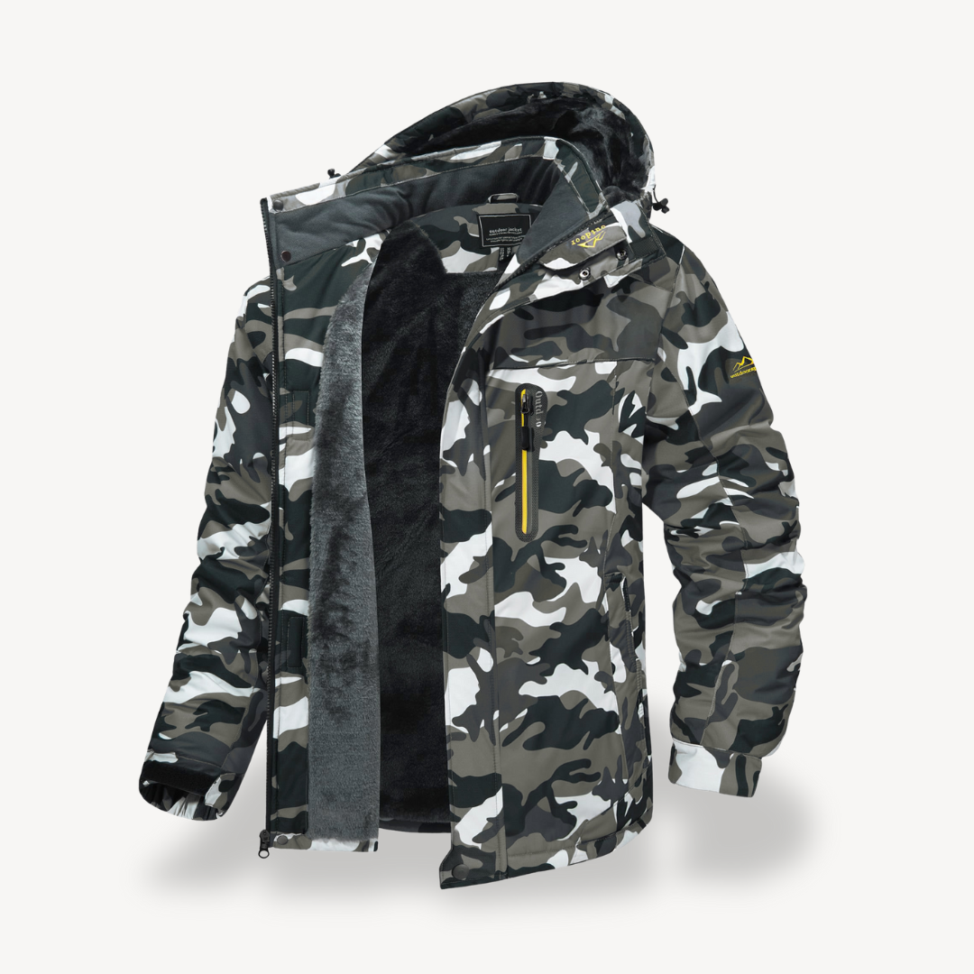 Men's Waterproof Outdoor Winter Fleece Jacket