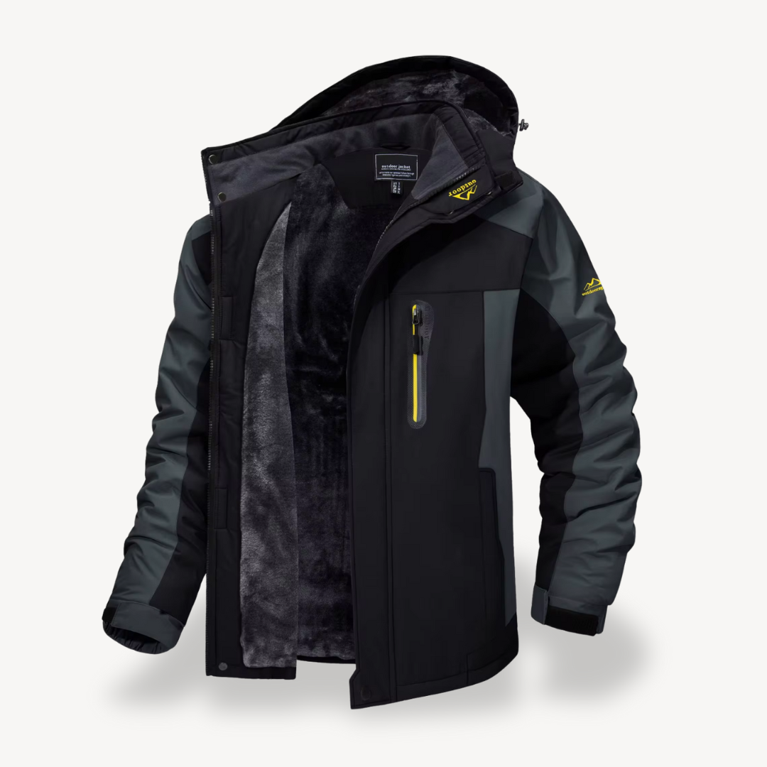 Men's Waterproof Outdoor Winter Fleece Jacket