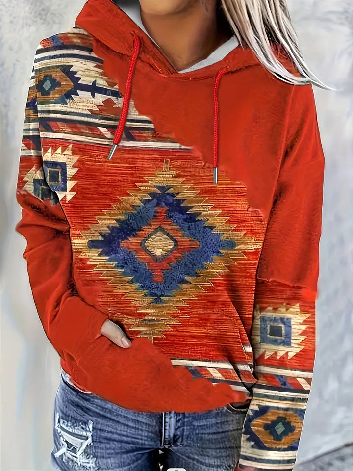 Casual Sweater with Long Sleeves and Hood