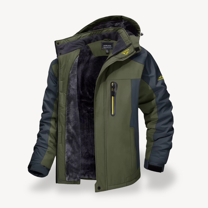Men's Waterproof Outdoor Winter Fleece Jacket