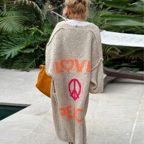 Stylish Knitted Long Cardigan