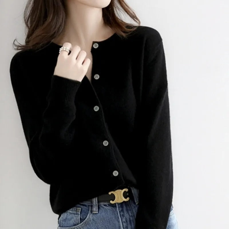O Neck Knitted Sweater