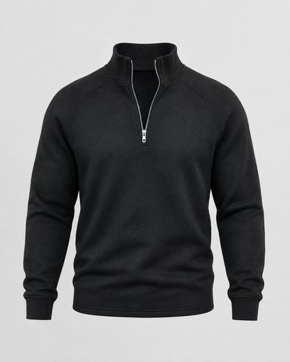Men's Half Zip Pullover – Funnel Neck Raglan Sleeve