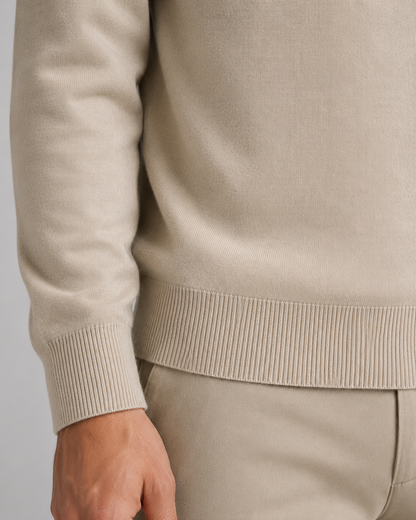 Men's Open-Collar Knitted Polo