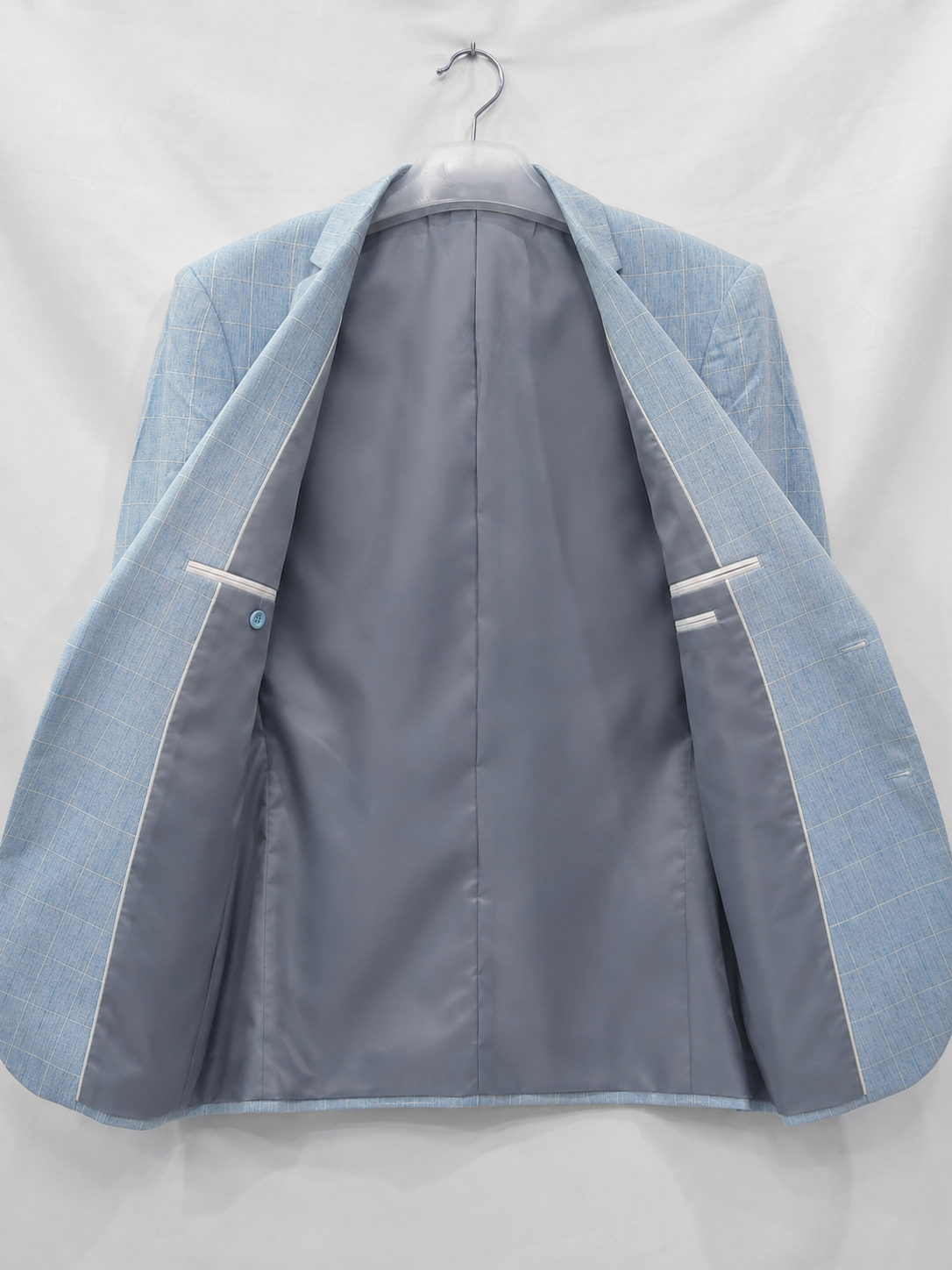 Men's Windowpane Check Blazer - Tailored Fit