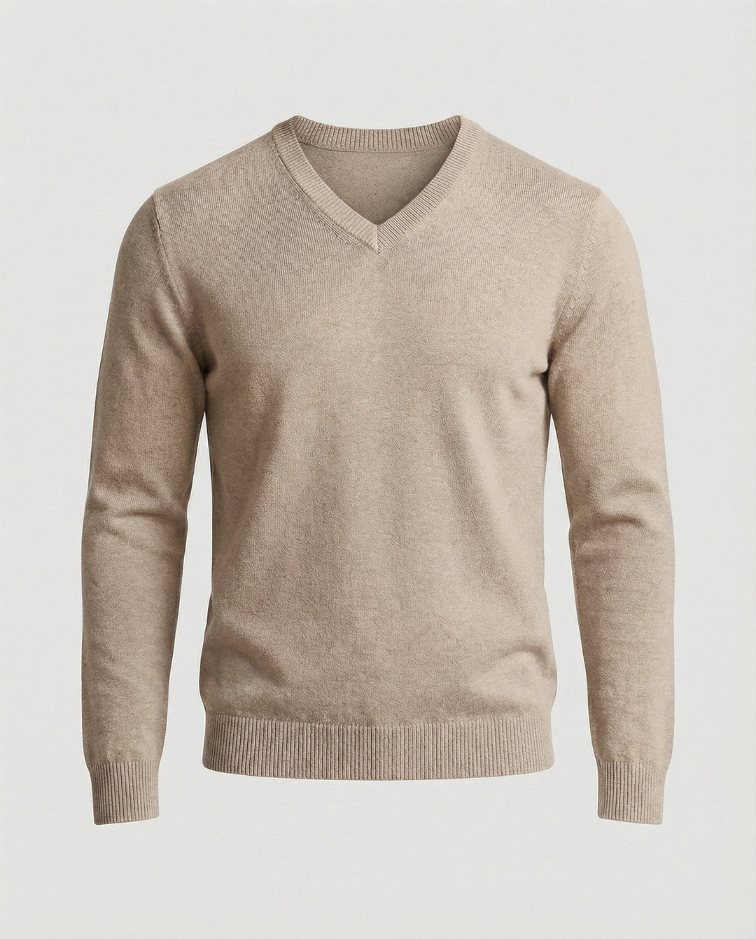 Men's V-neck Fine Knit Sweater