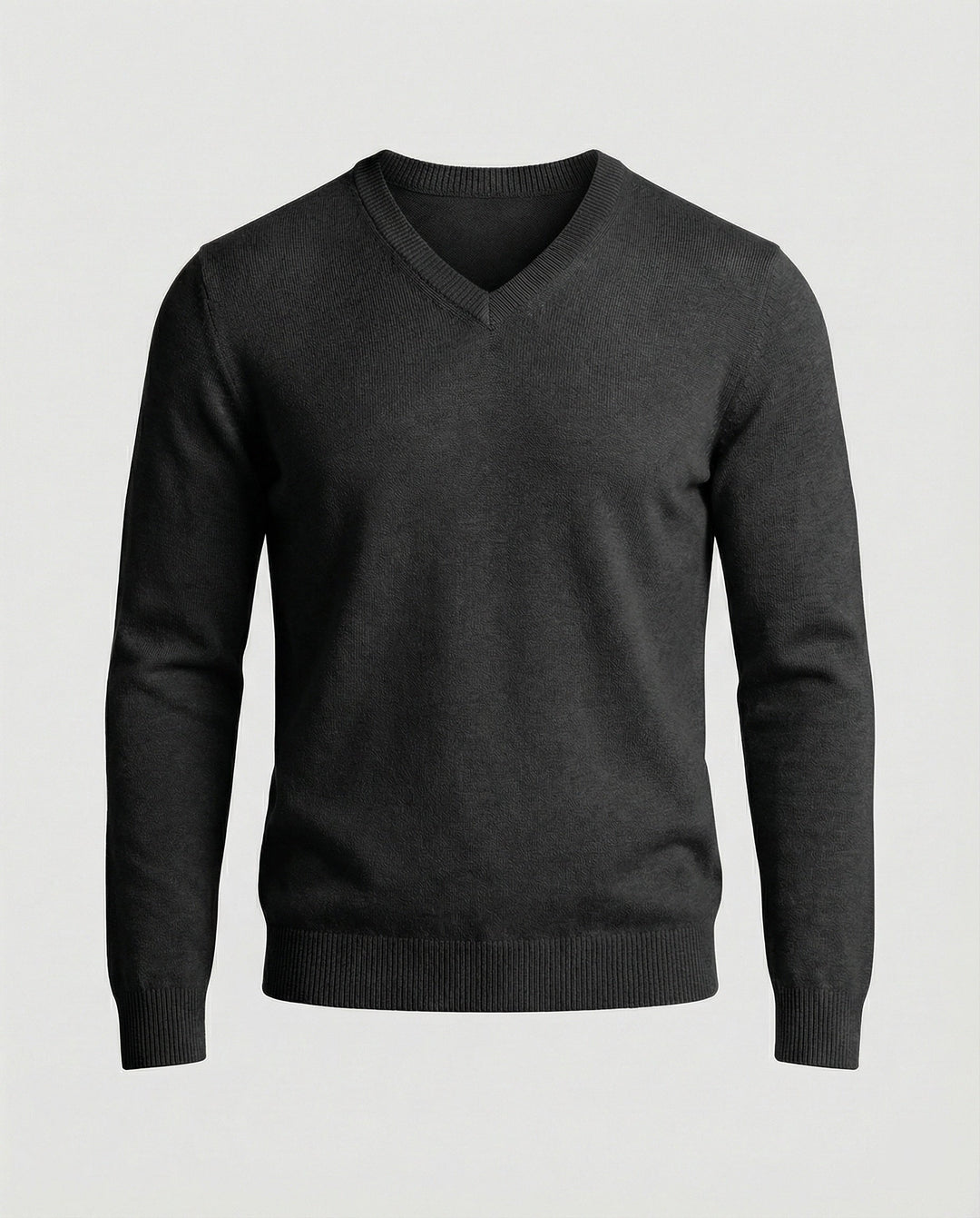 Men's V-neck Fine Knit Sweater
