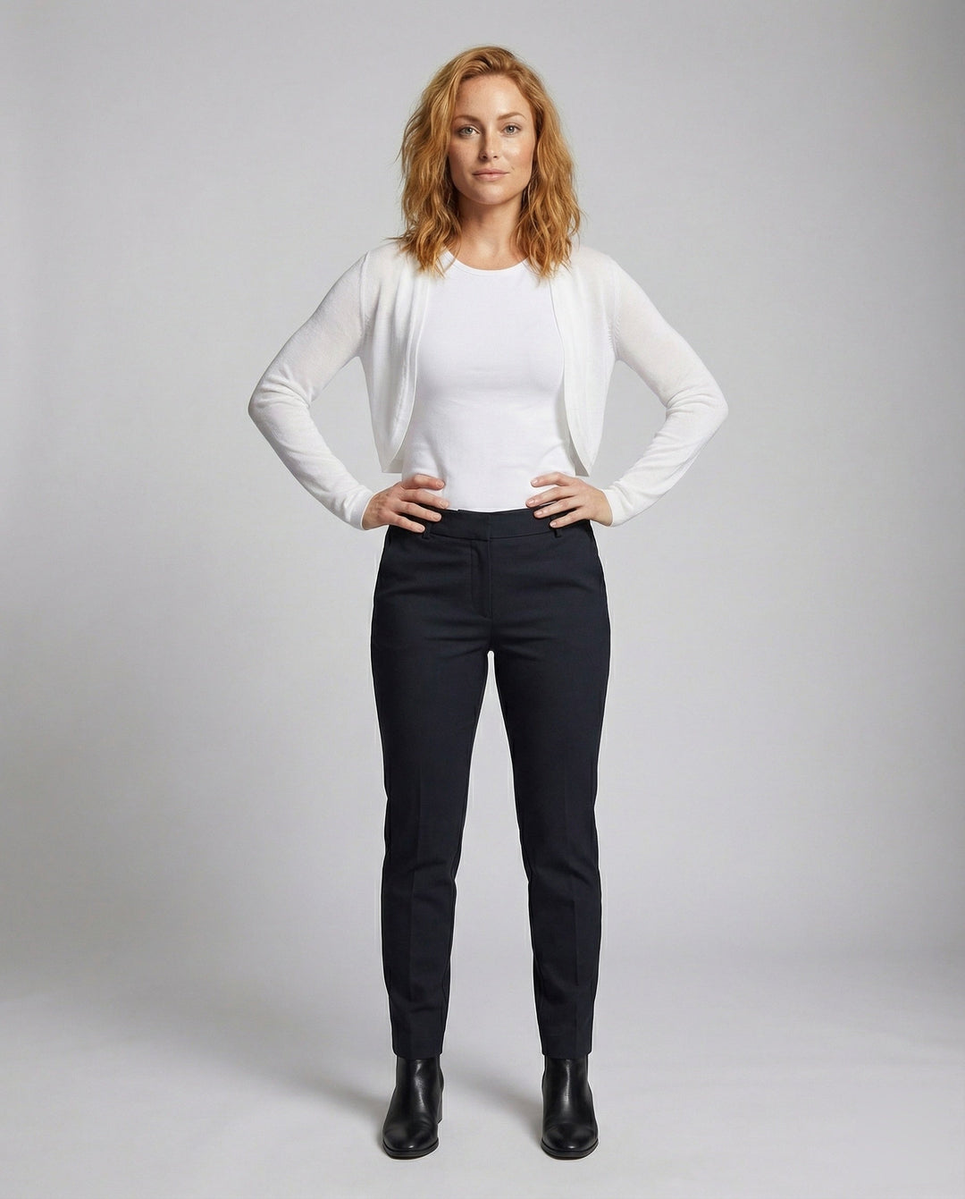 Women's Short Bolero Fine Knit Cardigan with Long Sleeves