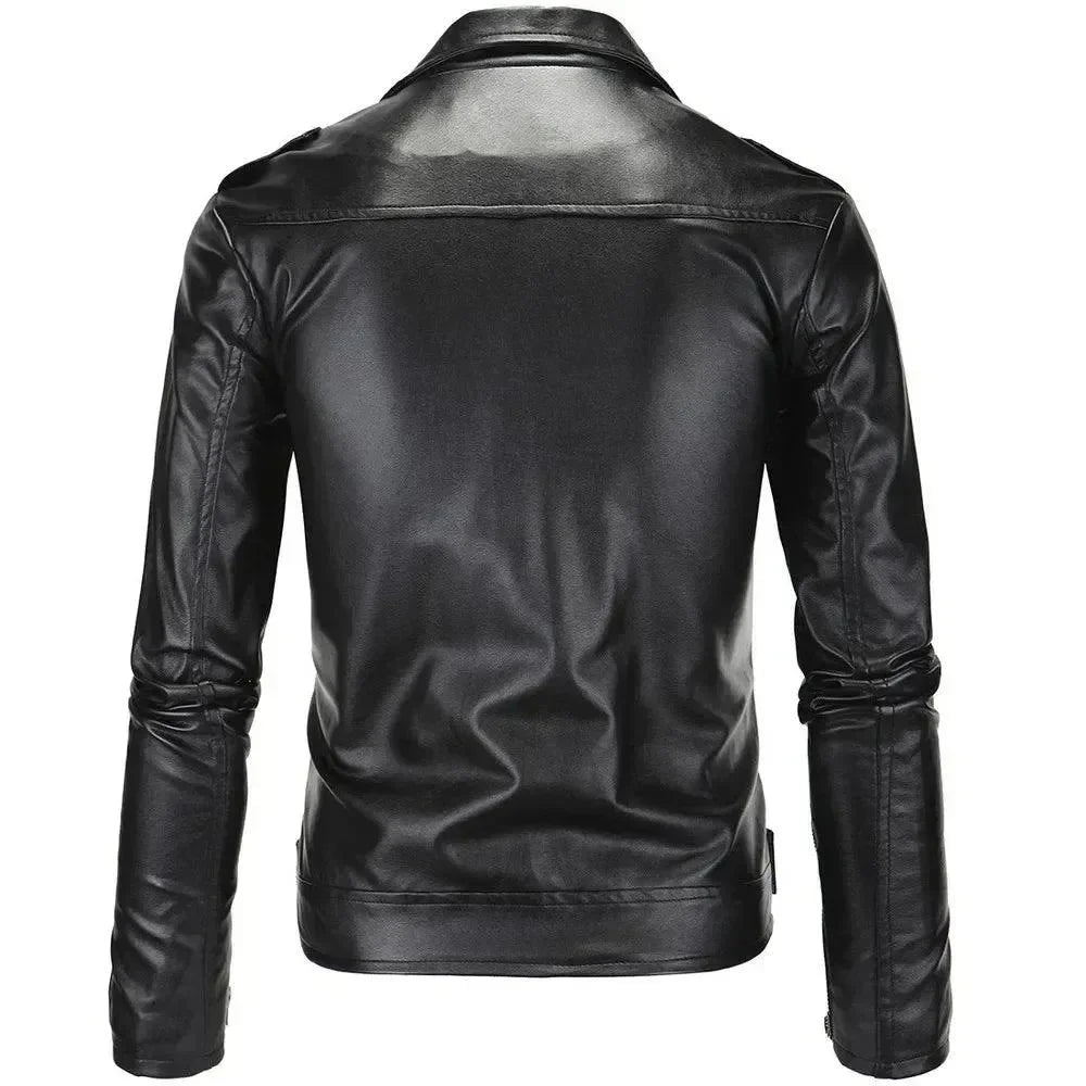 Slim Fit Biker Men's Leather Jacket