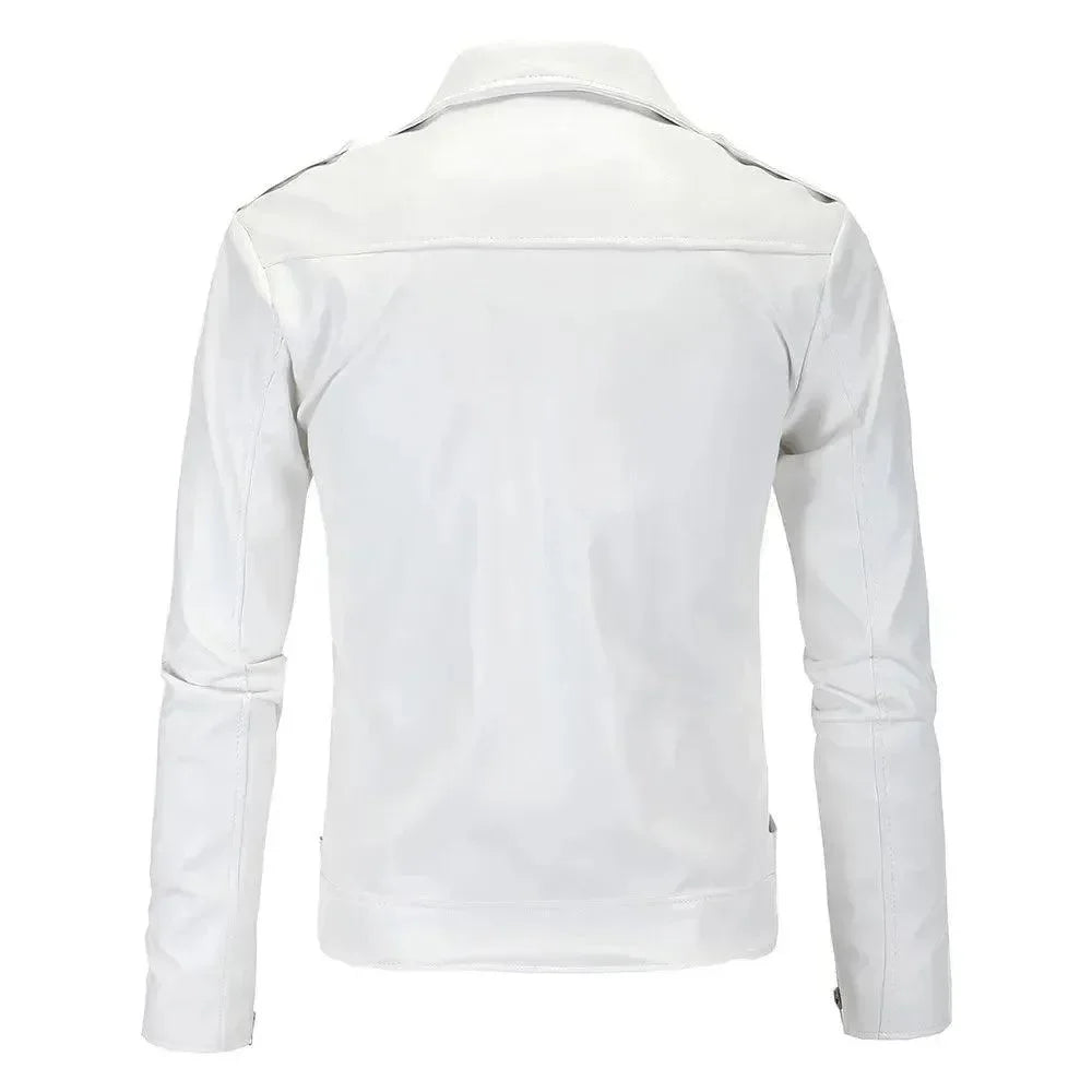 Slim Fit Biker Men's Leather Jacket