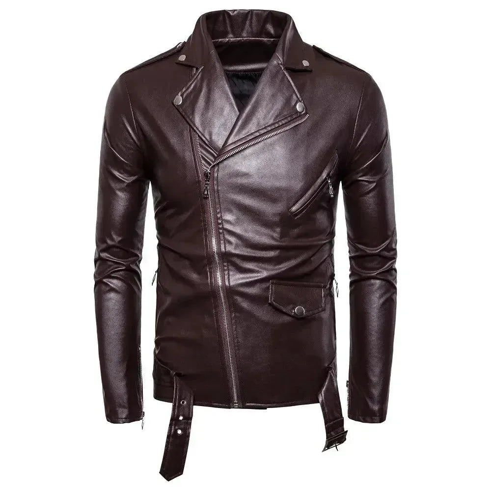 Slim Fit Biker Men's Leather Jacket