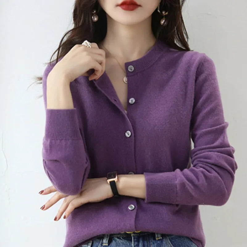O Neck Knitted Sweater