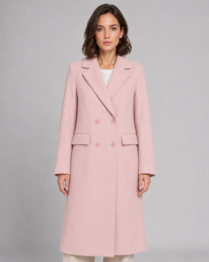 Women's Double-Breasted Tailored Long Winter Coat