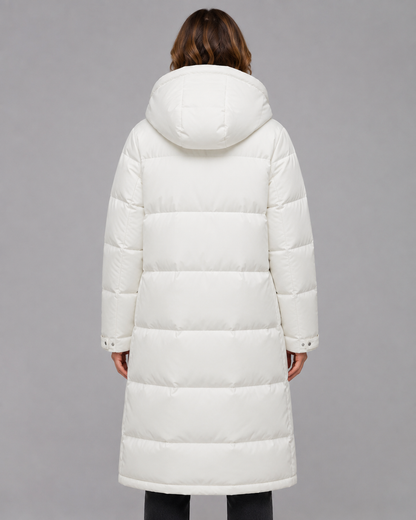 Women's Longline Hooded Padded Winter Parka