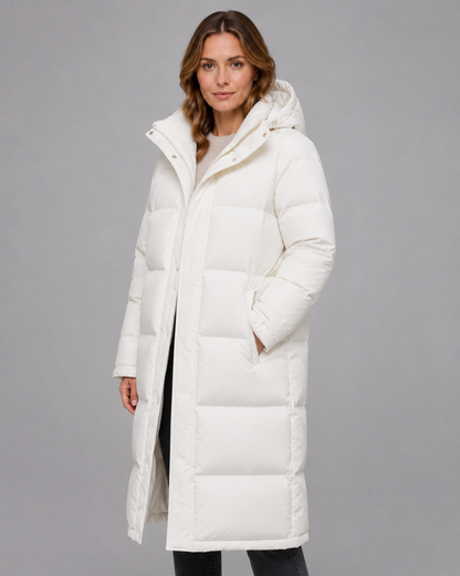 Women's Longline Hooded Padded Winter Parka
