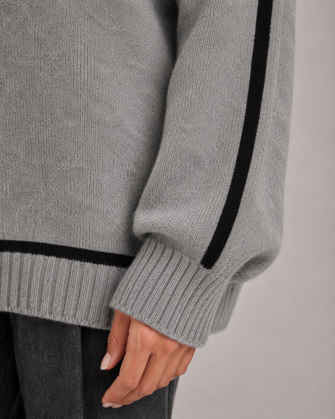 Women's Oversized Roll Neck Knit Sweater